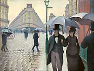 Párizsi utca esős időben vászonkép, poszter vagy falikép