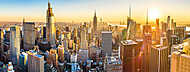 New York, a város ébredése - Panoráma fotó vászonkép, poszter vagy falikép