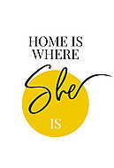 Home is where she is - páros kép - 1. vászonkép, poszter vagy falikép