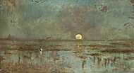 Horgász holdfénynél vászonkép, poszter vagy falikép