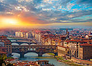 Ponte Vecchio reggeli órában, Firenze vászonkép, poszter vagy falikép