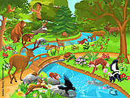 Erdei állatok 1. vászonkép, poszter vagy falikép