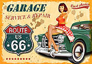 Vintage garage retro poster vászonkép, poszter vagy falikép