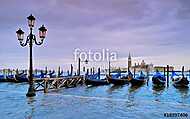 Velencei nagy víz, gondolák vászonkép, poszter vagy falikép