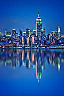 Kék tükröződés, New York vászonkép, poszter vagy falikép