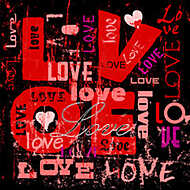 Love - Vertikális elrendezés vászonkép, poszter vagy falikép