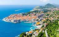 amazing view of Dubrovnik old town, Dalmatia, Croatia vászonkép, poszter vagy falikép
