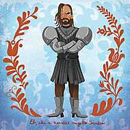 Eb, aki a kanalát megette (Sandor The Hound Clegane) vászonkép, poszter vagy falikép