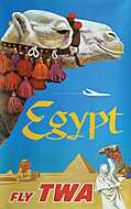 Fly TWA - Egyiptom vászonkép, poszter vagy falikép