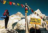 Everest - az Everest base táborra való kilátás - Nepál vászonkép, poszter vagy falikép
