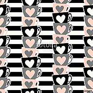 Cute Cups Pattern vászonkép, poszter vagy falikép