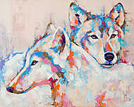 Fehér farkasok vászonkép, poszter vagy falikép