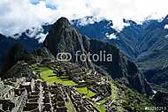 Machu Picchu, az ősi Inka város Andoknál, Peru vászonkép, poszter vagy falikép