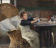 A lábadozó (1888) vászonkép, poszter vagy falikép