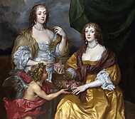 Lady Elizabeth és testvérének portréja vászonkép, poszter vagy falikép