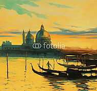 Napkelte Velencében vászonkép, poszter vagy falikép