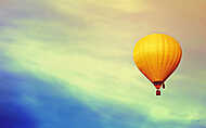 Sárga hőlégballon vászonkép, poszter vagy falikép