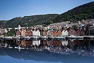 Bryggen kikötője, Norvégia vászonkép, poszter vagy falikép