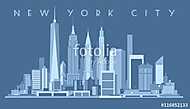 New York City Skyline, vászonkép, poszter vagy falikép
