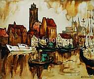Wismari régi kikötő vászonkép, poszter vagy falikép