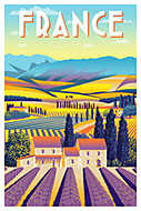 Utazás poszter - Franciaország vászonkép, poszter vagy falikép