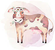 Akvarell háziállatok - boci vászonkép, poszter vagy falikép
