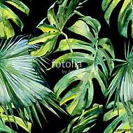 Trópusi zöld levelek vászonkép, poszter vagy falikép
