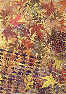 Absztrakt őszi levelek vászonkép, poszter vagy falikép