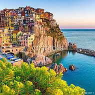 Naplemente Manarolában, Cinque Terre, Olaszország vászonkép, poszter vagy falikép