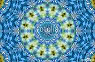 Blue meditation mandala vászonkép, poszter vagy falikép