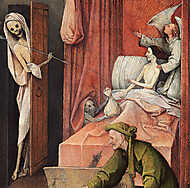 A Halál és a fösvény (részlet) vászonkép, poszter vagy falikép