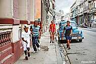 Cuba, La Habana Centro, Street Scene vászonkép, poszter vagy falikép