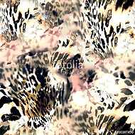 leopard texture ,fabric print seamless vászonkép, poszter vagy falikép