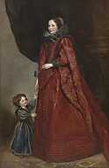 Genovai hölgy gyermekével vászonkép, poszter vagy falikép