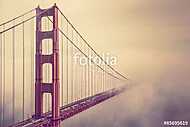 Golden Gate a ködbe vászonkép, poszter vagy falikép