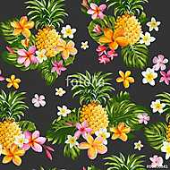 Ananászok és Trópusi Virágok vászonkép, poszter vagy falikép