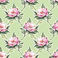 Floral pattern 25. Pink roses vászonkép, poszter vagy falikép
