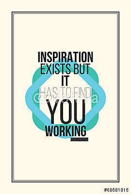 Inspiráció motivációs plakát (bögre) - vászonkép, falikép otthonra és irodába