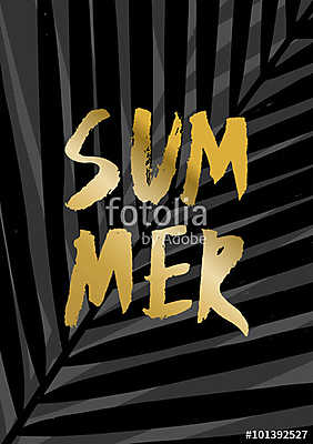 Summer Poster Design (többrészes kép) - vászonkép, falikép otthonra és irodába