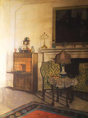 Szobabelső (keretezett kép) - vászonkép, falikép otthonra és irodába