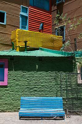 A La Boca kerületi körzet Buenos Airesben, Argentínában (fotótapéta) - vászonkép, falikép otthonra és irodába
