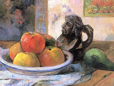 Csendélet almákkal és körtével (poszter) - vászonkép, falikép otthonra és irodába