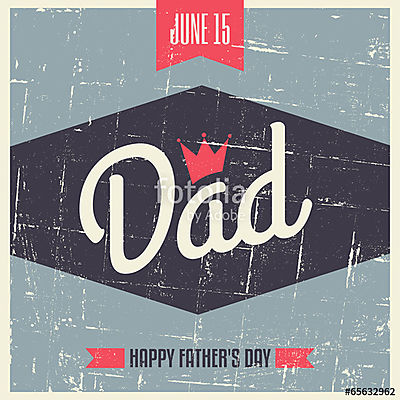Apák napja üdvözlőlap (poszter) - vászonkép, falikép otthonra és irodába
