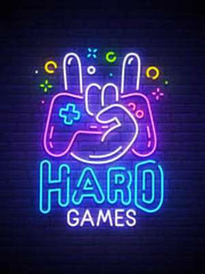 Hard games (neon series) (poszter) - vászonkép, falikép otthonra és irodába