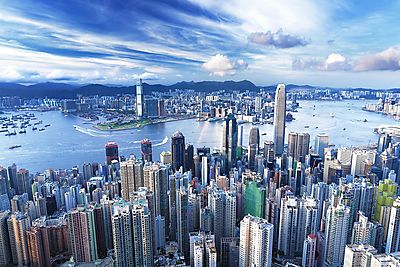 Hongkong a Viktória-csúcsról nézve (poszter) - vászonkép, falikép otthonra és irodába
