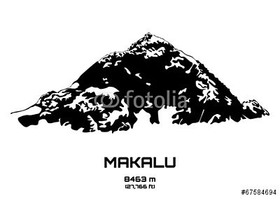 A Mt. Makalu (keretezett kép) - vászonkép, falikép otthonra és irodába