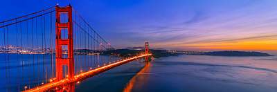 Golden Gate Bridge, San Francisco, Kalifornia (keretezett kép) - vászonkép, falikép otthonra és irodába