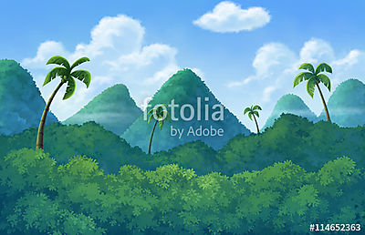 Trópusi dzsungel (poszter) - vászonkép, falikép otthonra és irodába
