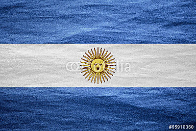 Argentína lobogója (keretezett kép) - vászonkép, falikép otthonra és irodába