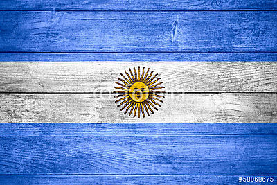 Argentína lobogója (keretezett kép) - vászonkép, falikép otthonra és irodába